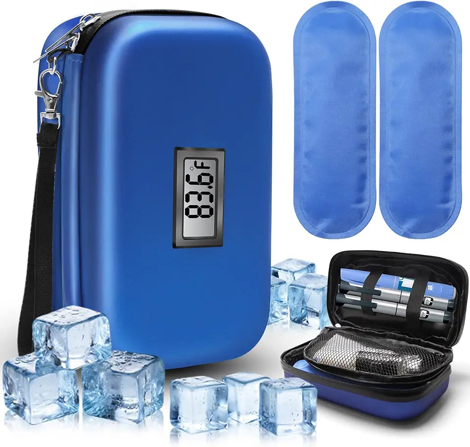 Insulin Cooler Travel Case with 2 Reusable Ice Packs Y9482