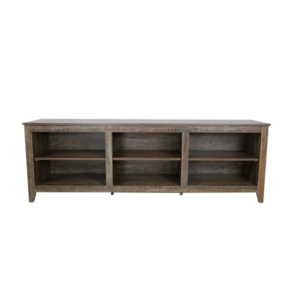Brown 70 Inch TV Media Console with 3 Storage Cabinets W16091