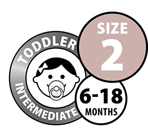 Set of 2 Natural Rubber Baby Pacifiers F69639
