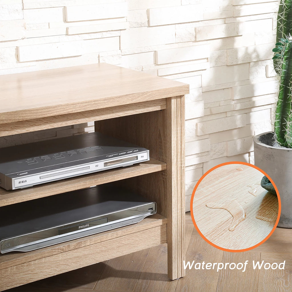 Oak Wood TV Stand for 75 Inch W94039