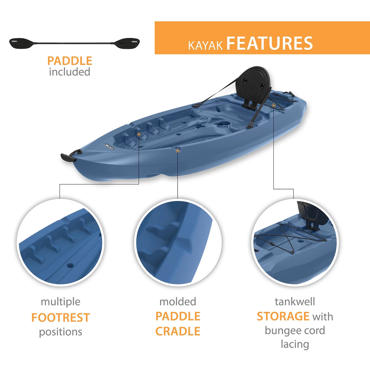 8 ft Sit-on-Top Kayak Z194769