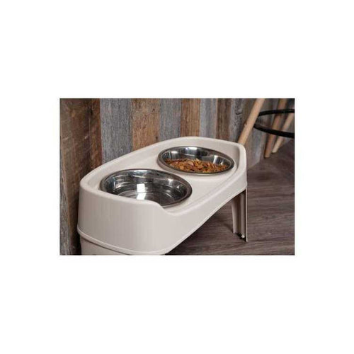 12 inch Elevated Dog Bowls with 2 Qt Stainless Steel Bowls K71414