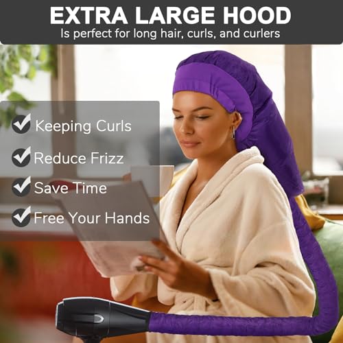 Large Black Hooded Hair Dryer Attachment V966556