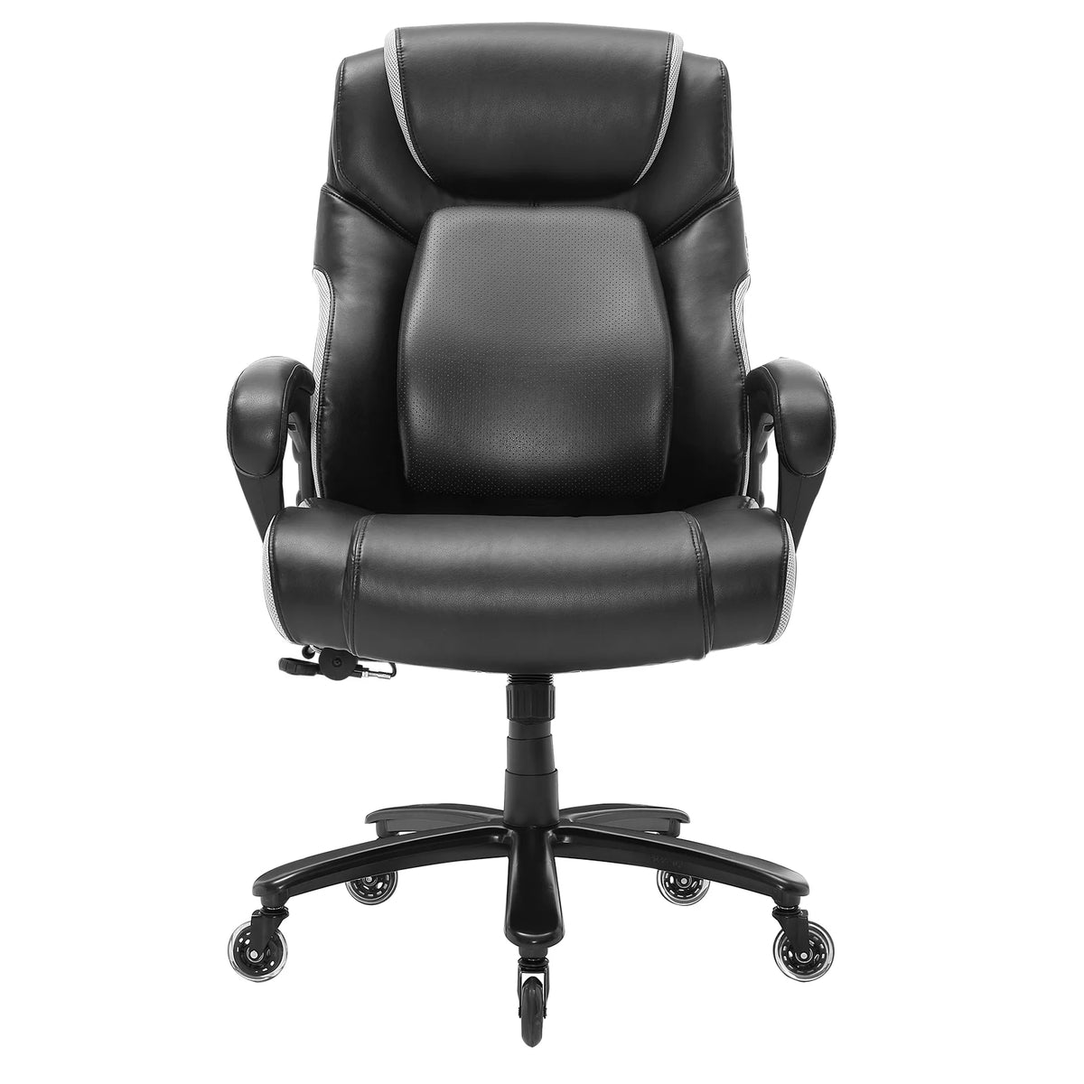 High Back 400 lbs Leather Executive Office Chair with Lumbar Support D126