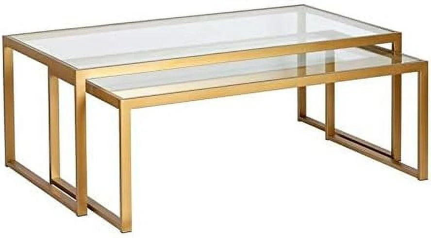 Nested Coffee Tables with Glass Top R1929