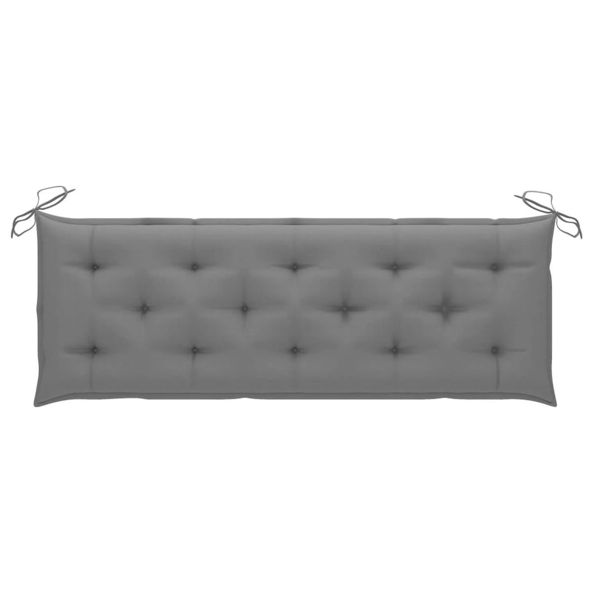 Acacia Wood Garden Bench with Gray Seat Cushion L672