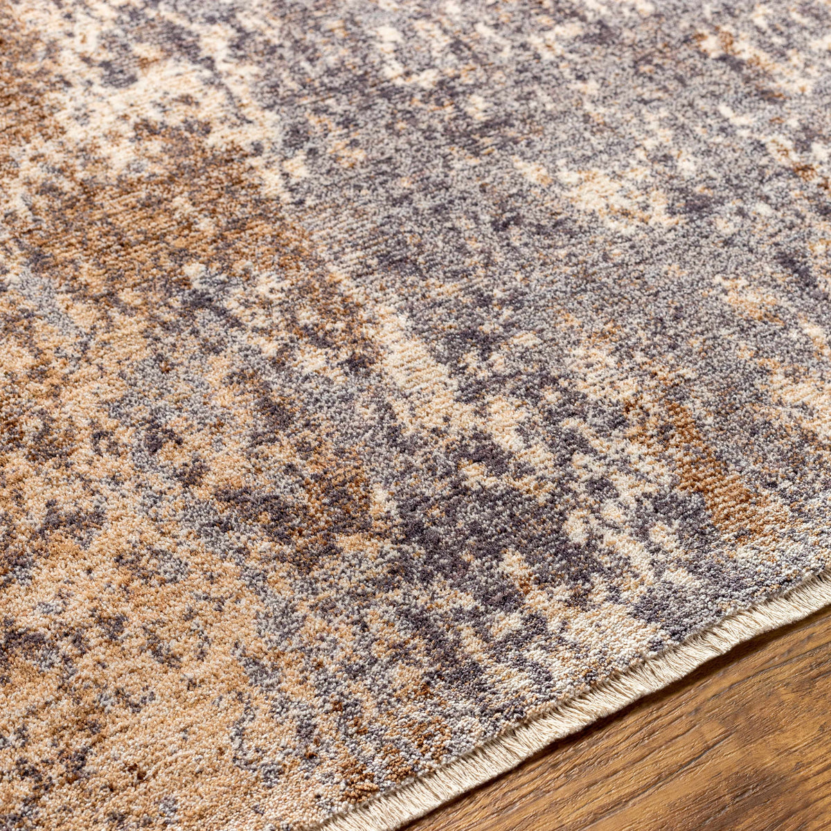White Brown Beige Area Rug G549