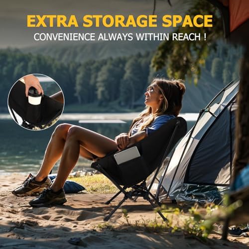 Ultralight Folding Camping Chair with Carry Bag D96418