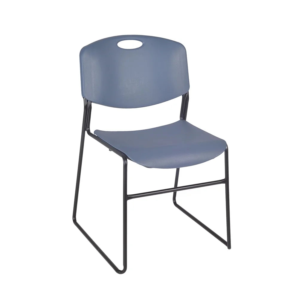 48" Square Breakroom Table & 4 Stack Chairs I869565