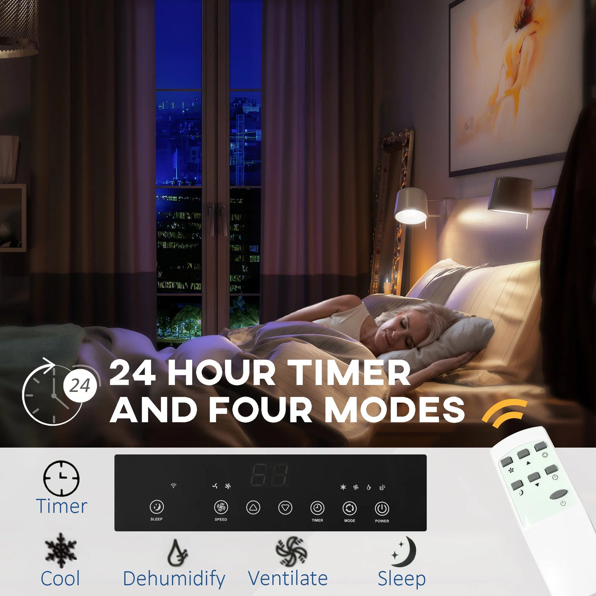 White Smart Portable Air Conditioner Q3249