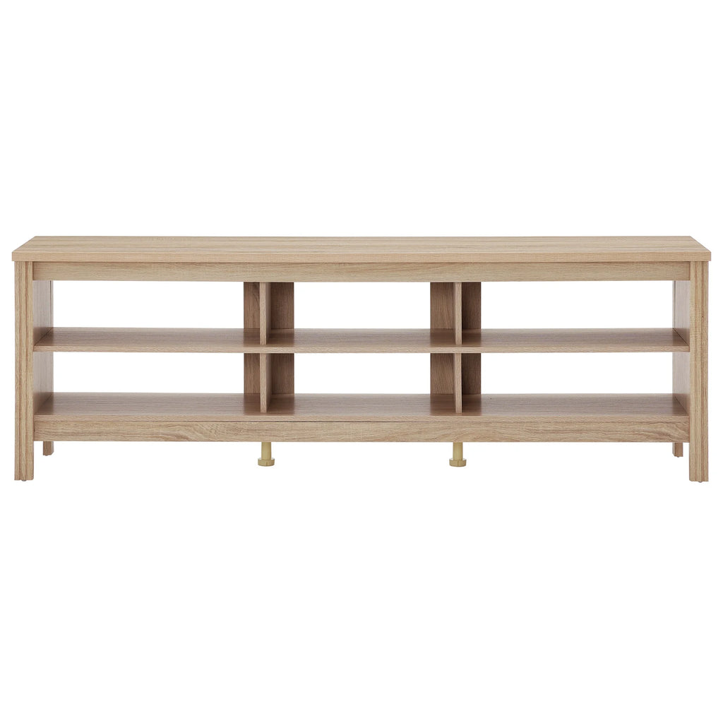 Oak Wood TV Stand for 75 Inch W94039