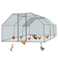 6.5 x 10 FT Metal Chicken Coop with Waterproof Cover N344
