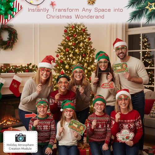 Christmas Photo Booth Props Set of 32 C467090
