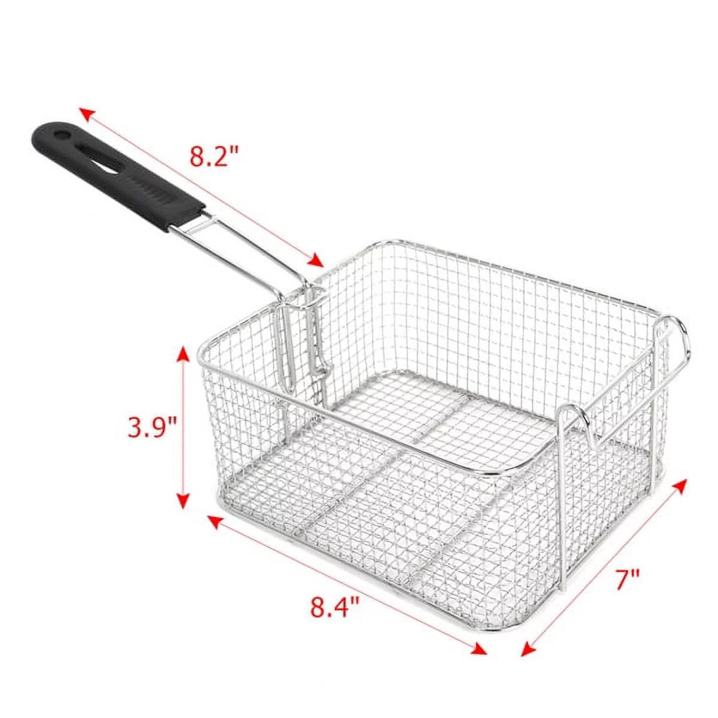 Stainless Steel Electric Double Tank Deep Fryer with Basket 6L C840