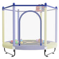 60" Trampoline with Basketball Hoop, Safety Enclosure M76781