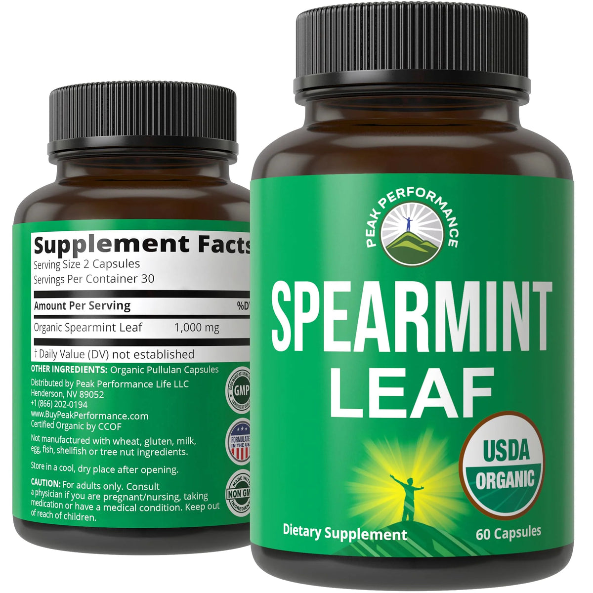 Organic Vegan Spearmint Capsules X87554