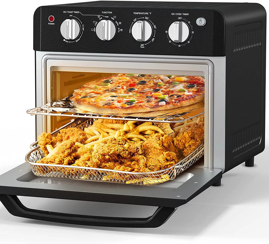 19 Quart 7-in-1 Air Fryer Toaster Oven with 4 Accessories I44968