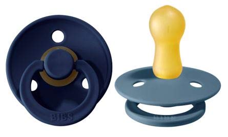 Set of 2 Natural Rubber Baby Pacifiers F69639