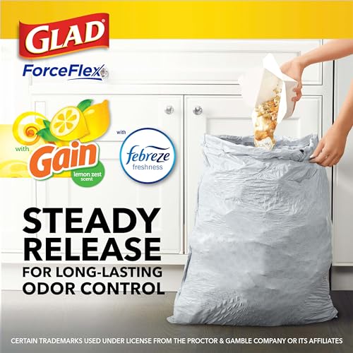 13 Gallon White Drawstring Trash Bags, 110 Count F78443