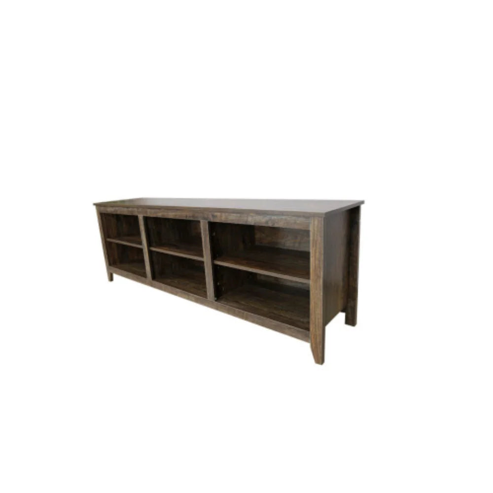 Brown 70 Inch TV Media Console with 3 Storage Cabinets W16091