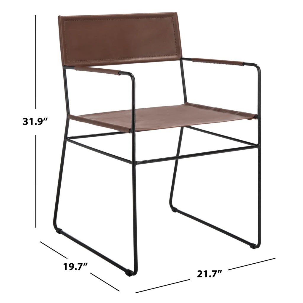 Leather Dining Chair Set of 2 P144