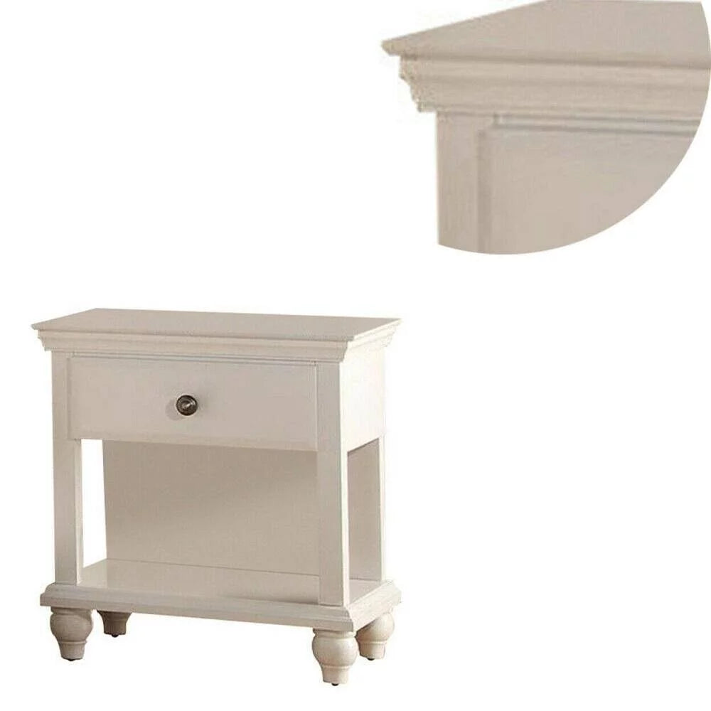 White and Grey Eastern King Size Bed 4pc Set X364511