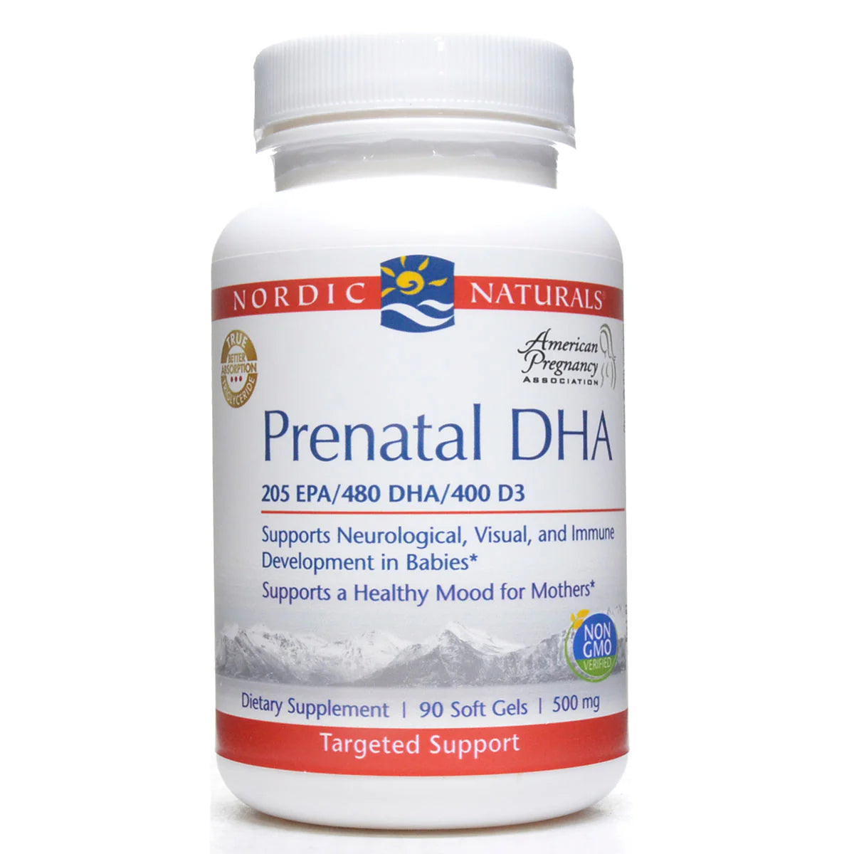 Prenatal DHA 500 mg 90 gels F3652