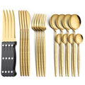 20 Piece Stainless Steel Silverware Set with Steak Knives H848305