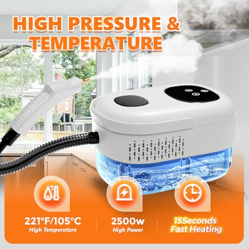 2500W Handheld Steam Cleaner with 1.1L Water Tank U87041