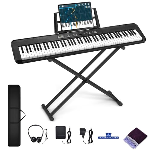 88 Key Semi Weighted Digital Piano with Stand E674719
