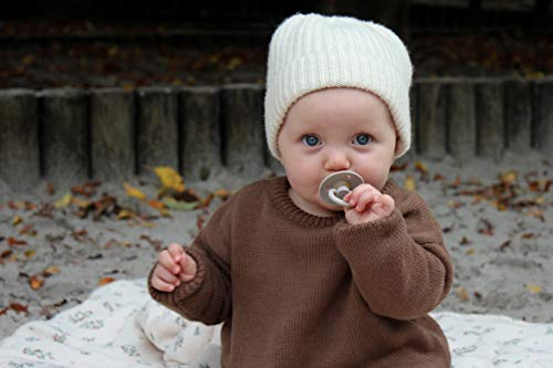 Set of 2 Natural Rubber Baby Pacifiers F69639