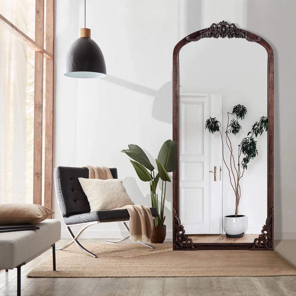 Arch Mirror Full-Length Mirror 71"x31" Natural R3927