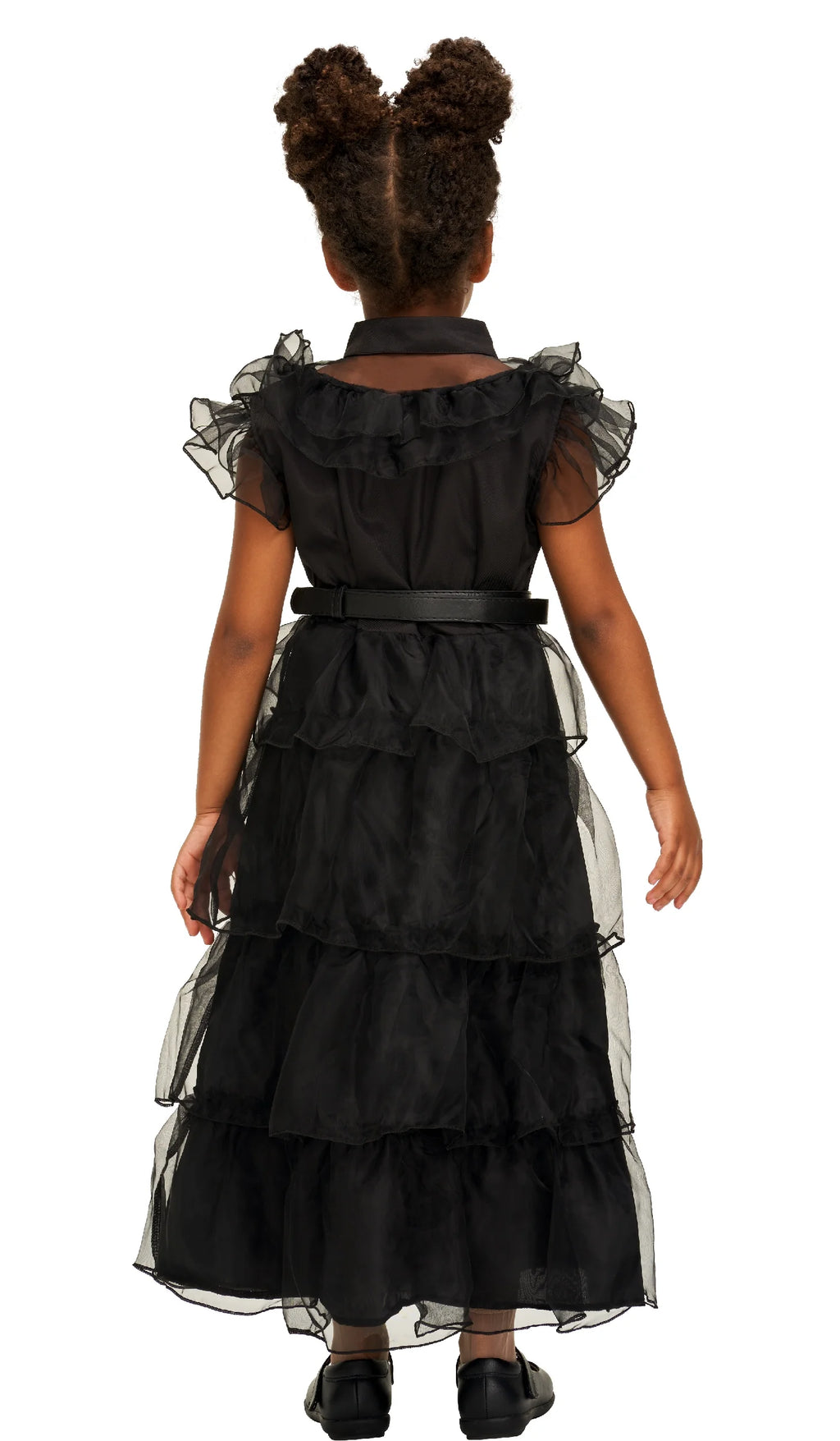 Girls Black Costume with Wig J852