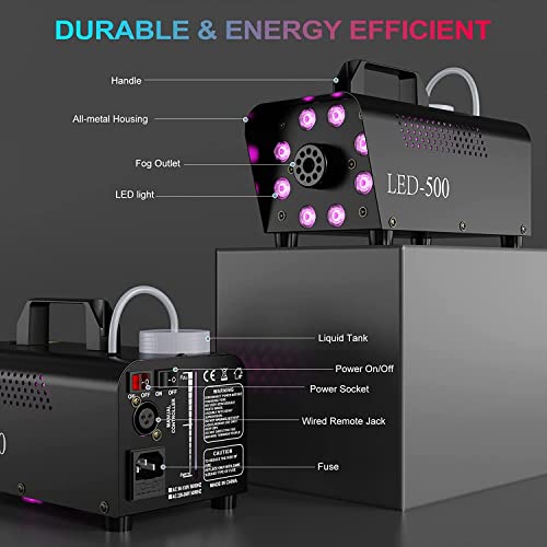 500W 2000CFM Fog Machine with Remote Control Q749798