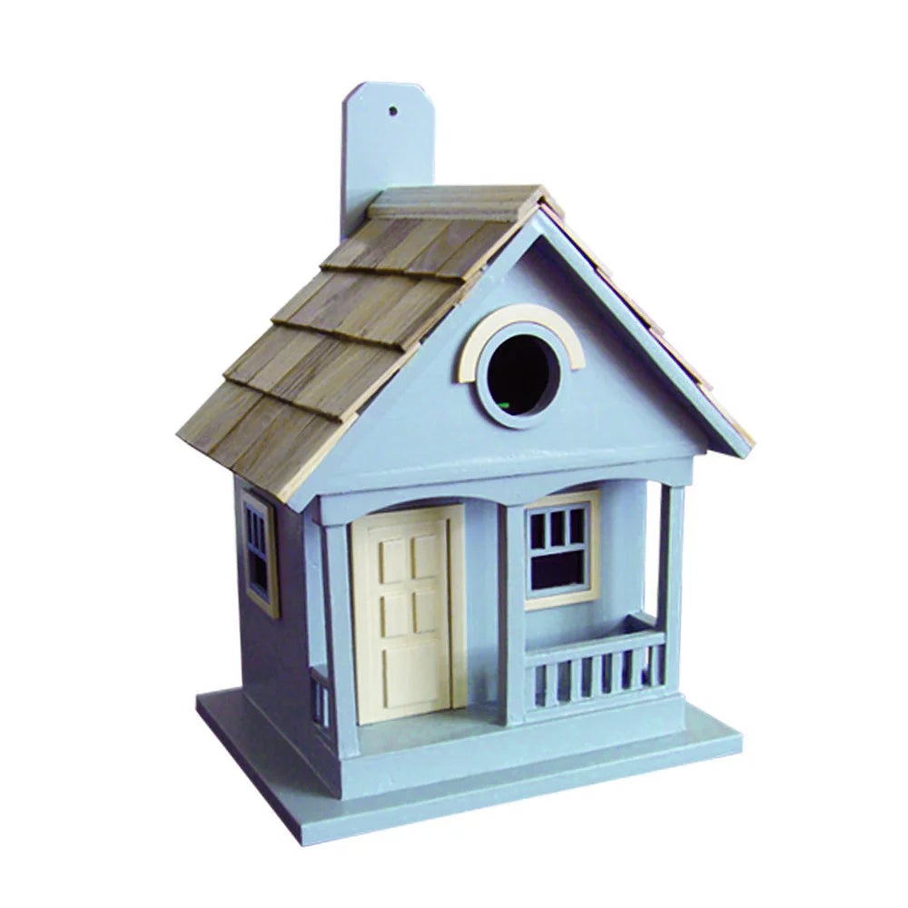 10" Blue Outdoor Garden Birdhouse H3928
