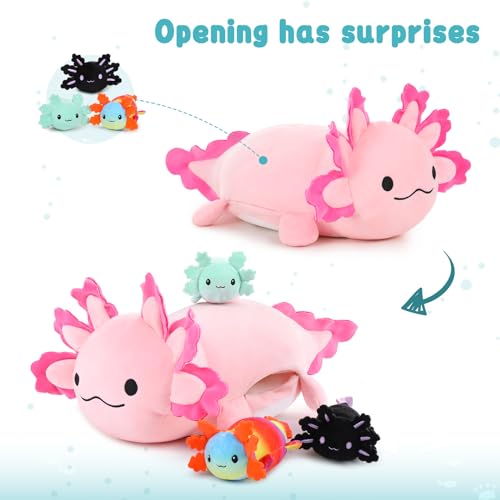 5Pcs Shark Stuffed Animals Set with 4 Small Sea Animal Plush Toys A2869