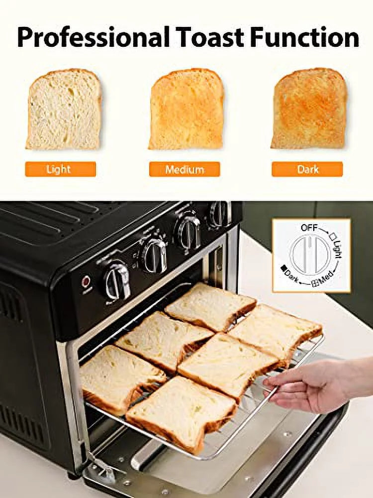 19 Quart 7-in-1 Air Fryer Toaster Oven with 4 Accessories I44968