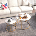 White Marble Coffee Table 12 gon Shape L539960