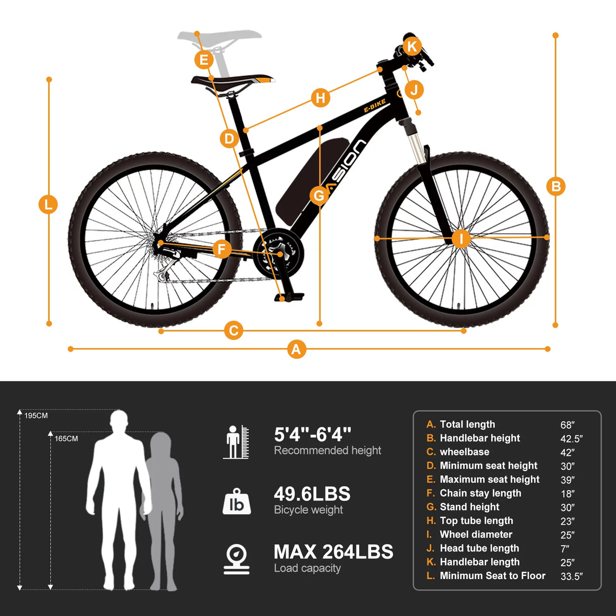 Electric Mountain Bike 26" Tires 350W Black N925700