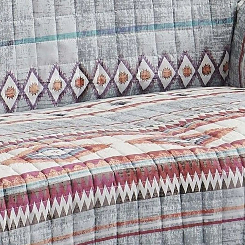Stone Gray Polyester Loveseat Cover 4 Piece H7693