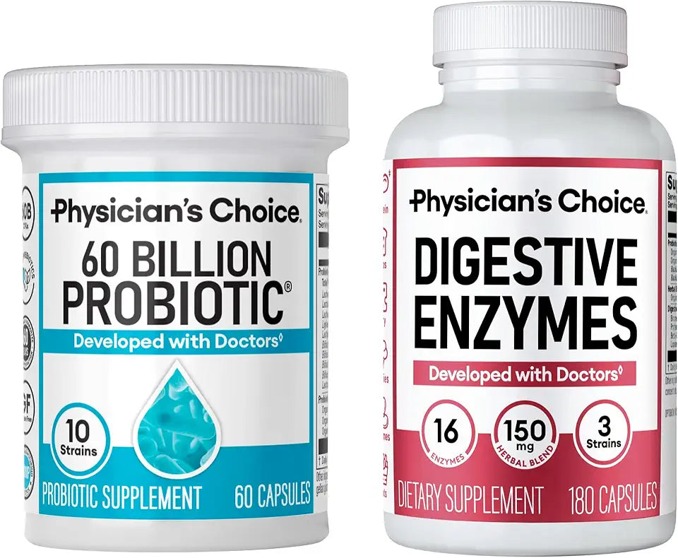 60 Billion Probiotic 60ct + Digestive Enzyme 180ct Q8178