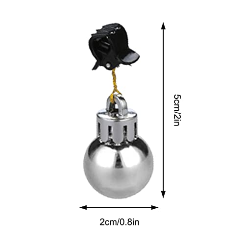 12PCS Christmas Bulb Beads Beard Ornament with Clip Z13012
