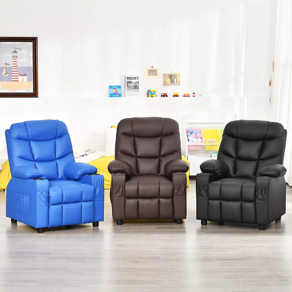 Kids Recliner Chair with Cup Holder F7342