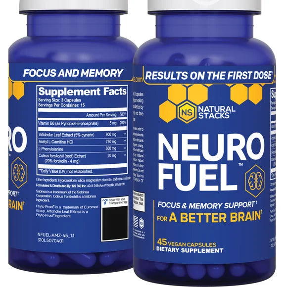 45 Capsules Nootropic Brain Supplement L611