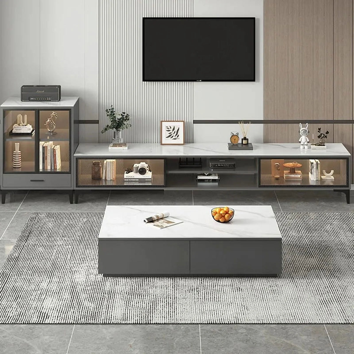 Wooden Tv Stand with Drawers O6833