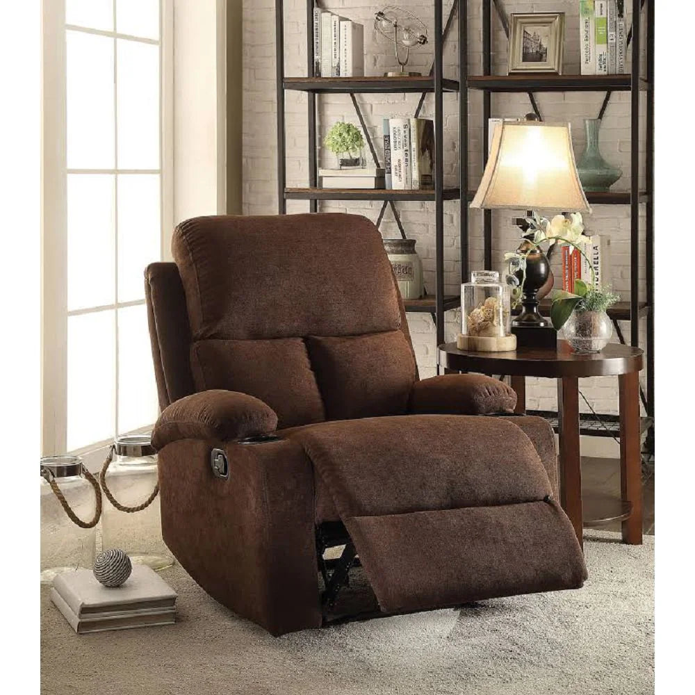 Chocolate Velvet Recliner W866