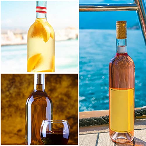 12 Pack 500 ml Clear Glass Bottles with Cork Lids F15856