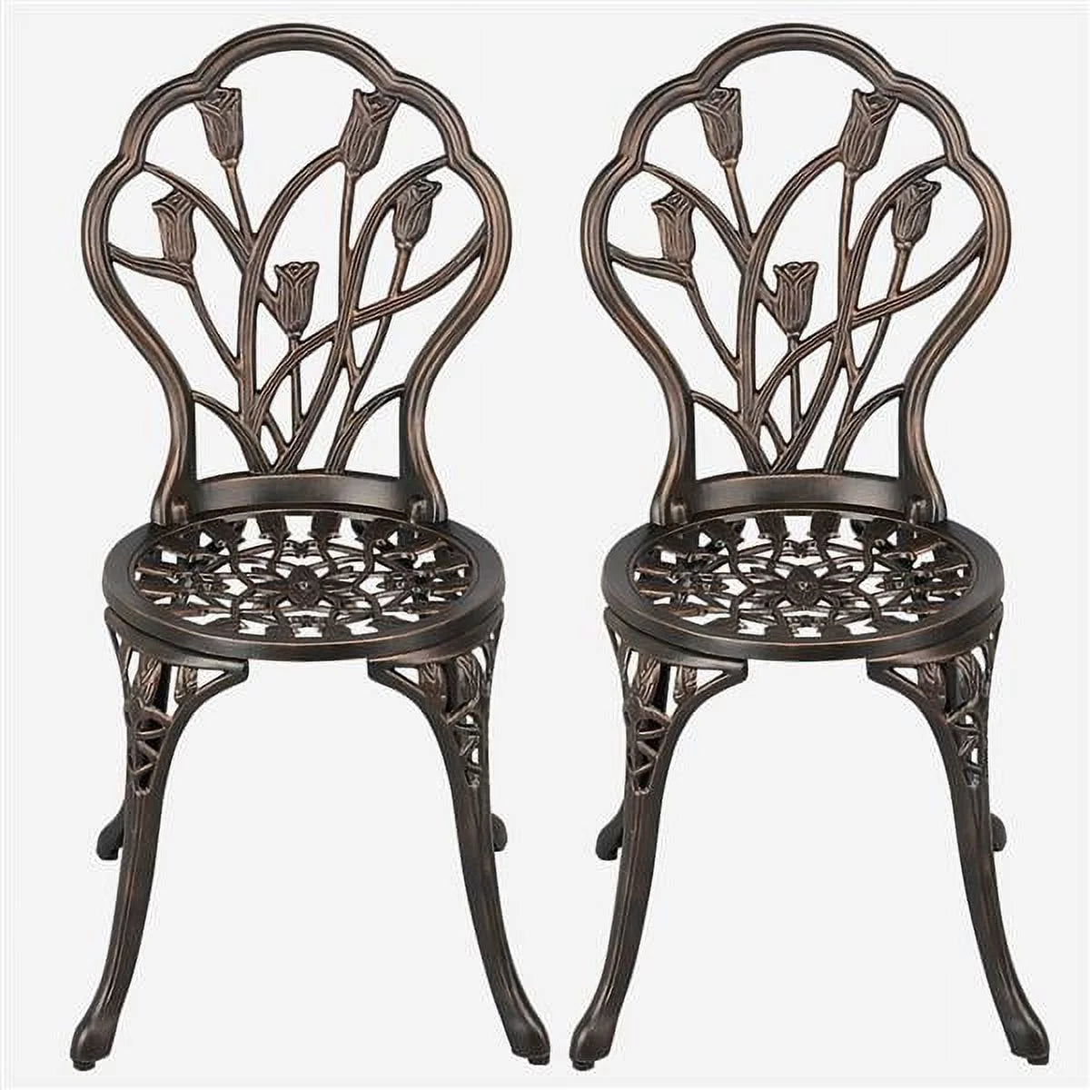 Aluminum 3-Piece Bistro Set with Table & Chairs F6648