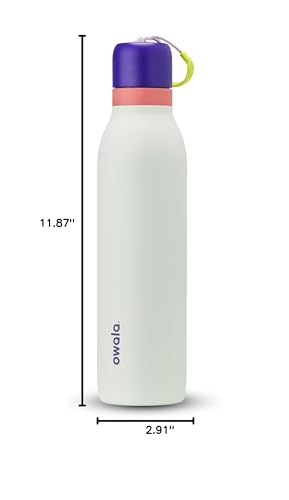 24-oz Insulated Stainless Steel Water Bottle with Straw S664