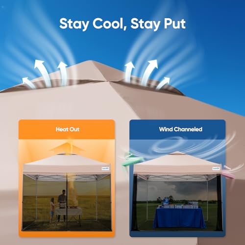 10x10 Pop Up Screened Canopy Tent A1181
